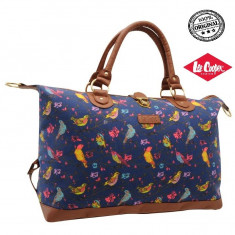 Geanta Lee Cooper Print Ladies Holdall , Originala , Noua - Import Anglia - Dimensiuni H32cm x W59cm foto