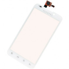 Digitizer geam Touch screen Touchscreen Alcatel OT-995, One Touch Ultra alb Original NOU foto