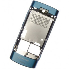 Carcasa mijloc Nokia X3-02 Touch and Type albastra Movistar Originala foto