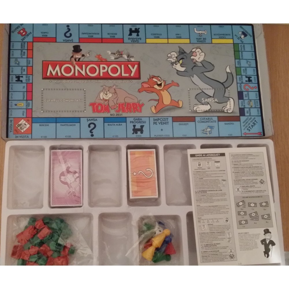 Monopoly TOM si JERRY Limba Romana arhiva Okazii.ro