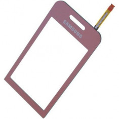 Digitizer geam Touch screen Touchscreen Samsung S5230 Star Roz 1A NOU CU ADEZIV foto