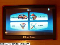 GPS NAVIGATIE GPS SERIOUX Ecran 5&amp;quot; GPS harti Full Europa 2015 GPS IGO8,iGO Primo GPS cu 2 PROGRAME de NAVIGATIIE SETARI GPS AUTO GPS CAMION GPS TIR foto