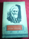 G.Ibraileanu - Studii Literare - Ed. 1956, Biblioteca Scolarului, 339 pag