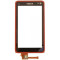 Digitizer geam Touch screen Carcasa fata cu touchscreen Nokia N8 portocalie Originala NOUA