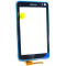 Digitizer geam Touch screen Carcasa Fata cu Touchscreen Nokia N8 albastra Originala NOU