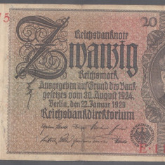 Germania 20 Reichsmark 1929 VF