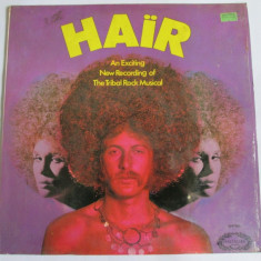 RARITATE! VINIL L.P. ORIGINAL HALLMARK,HAIR THE TRIBAL ROCK MUSICAL