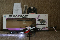 Elicopter / Elicoptere Shine HH013 Built In Gyro Telecomanda RC 40 Cm Cu Pale Cadou foto