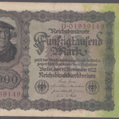Germania 50000 Mark 1922 VF