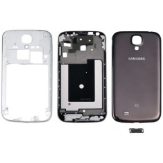 Carcasa Samsung I9500 Galaxy S4 maro Originala NOUA (capac baterie / spate, mijloc / miez / corp, rama display / lcd / ecran si buton meniu / home) foto