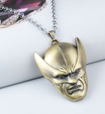 Pandantiv / Colier / Lantisor Film X-MEN Wolverine Mask - Culoare Bronz