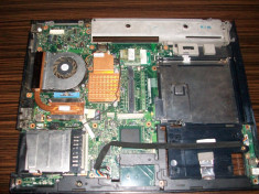 Placa de baza Laptop HP NX 6110 + CPU + cooler + bottom case etc foto