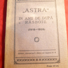 Ed. ASTRA - ASTRA in anii de dupa Rasboiu 1918-1928 - Ed.cca.1930