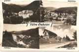 CPI (B4430) VALEA PRAHOVEI. MOZAIC: SINAIA, AZUGA, BUSTENI, PREDEAL, CIRCULATA, REPUBLICA POPULARA ROMINA, 1957, Fotografie