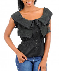 Top Elegant, Culoare Neagra foto