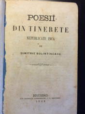 Poesii din tinerete - Dimitrie Bolintineanu foto