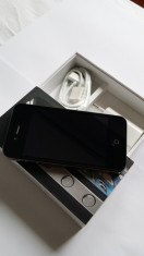 iPhone 4 Negru 8GB Neverlocked stare impecabila, pachet complet. foto