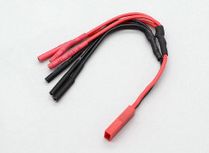 JST to 3 X 2mm Bullet Multistar ESC Tricopter Power Breakout Cable (FS00585) foto