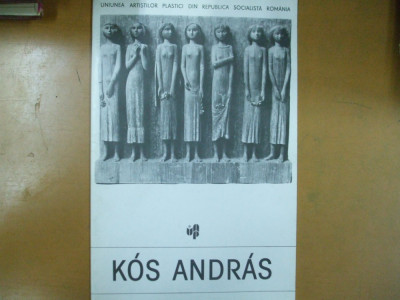 Catalog expozitie sculptura Kos Andras Cluj Napoca Galeria noua 1989 foto