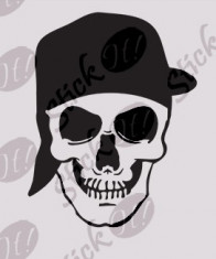 Skull_Sticker Decorativ_Auto-Moto Cod: DIV-284 - Orice culoare, Orice model pe comanda foto