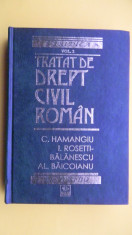 TRATAT DE DREPT CIVIL ROMAN C.Hamangiu volumul 2 Editia 1998 foto