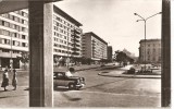 CPI (B4449) BUCURESTI. VEDERE DIN PIATA PALATULUI R.P.R., EDITURA MERIDIANE, CIRCULATA, STAMPILE, TIMBRU, 1962