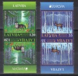 LETONIA 2011, Fauna - EUROPA CEPT, tete - beche, serie neuzată, MNH, Nestampilat