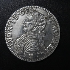 Placheta France, Louis XVI - posibil argint placat 7,5 cm diametru