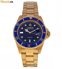 Doar pt. luna DECEMBRIE ! : Ceas de Lux Lobor Collection , gold blue, mecanism japonez , CITIZEN - MIYOTA ~ design Rolex ~ ! ! ! foto