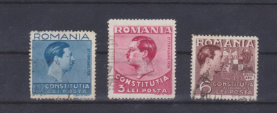 1938 - CONSTITUTIA - SERIE STAMPILATA foto