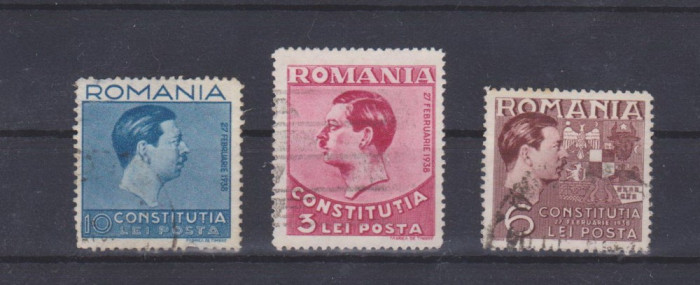 1938 - CONSTITUTIA - SERIE STAMPILATA