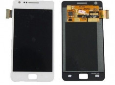 Ansamblu format din LCD ecran display afisaj cu geam sticla touchscreen digitizer touch screen Samsung I9100 Galaxy S II S2 SII S 2 Original NOU foto