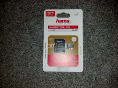 MicroSDHC 16 GB Hama Clasa 10 / Micro SDHC 16 GB Hama Clasa 10 / Micro SD 16 GB Hama Clasa 10 / viteza 45 MB/s foto