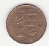 (M278) MONEDA CEHOSLOVACIA - 1 KORUN 1992, Europa