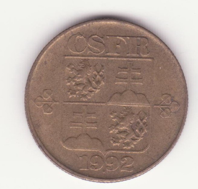 (M278) MONEDA CEHOSLOVACIA - 1 KORUN 1992