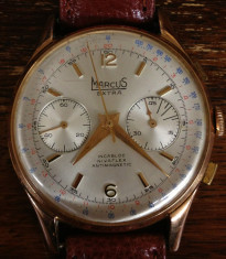 Ceas Marcus Extra chronograph! Vechi! Vintage! foto