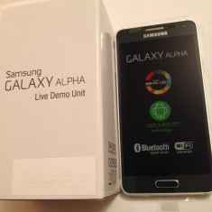 Samsung Galaxy ALPHA Charcoal Black SIGILAT (Demo Version) foto