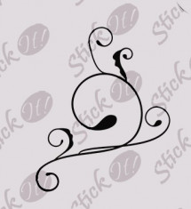 Floral_Tatuaj De Perete_Sticker Decorativ Cod: WALL-503 - Orice culoare, Orice model pe comanda foto