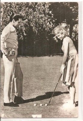 CPI (B4472) ANN MARGRET SI ELVIS PRESLEY INTR-O SCENA DIN FILMUL &amp;quot; DRAGOSTE LA LAS VEGAS &amp;quot; , NECIRCULATA, (356) foto