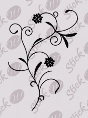 Floral_Tatuaj De Perete_Sticker Decorativ Cod: WALL-499 - Orice culoare, Orice model pe comanda foto