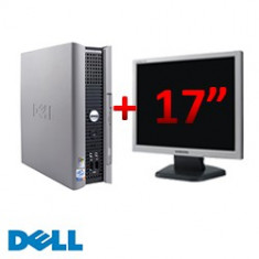 PC second hand DELL OptiPlex SX280 USFF, Intel Pentium 4, 2.8GHz, 1GB DDR, 40GB HDD, DVD-ROM + Monitor LCD 17 inch *** foto