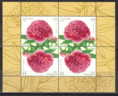 LETONIA 2010, Flora, serie neuzată, MNH foto