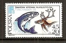 POLONIA 1988, Fauna, serie neuzată, MNH foto