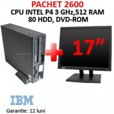 Pachet IBM ThinkCentre P4 Desktop, 3Ghz + Monitor LCD 17 inci foto