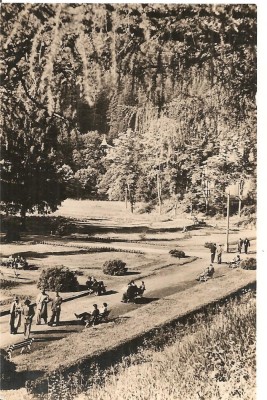 CPI (B4468) SLANIC MOLDOVA. VEDERE DIN PARC, CIRCULATA, 1958, STAMPILE, TIMBRU, REPUBLICA POPULARA ROMANA foto