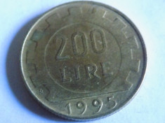 Italia 200 Lire 1995 foto