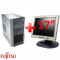 Pachet Fujitsu P300, Celeron 2.6Ghz, 1Gb, 80Gb + Monitor LCD 17 inci Grad A lux