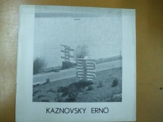 Catalog expozitie Kaznovsky Erno sculptura cuprinde lista completa exponate Galeria Orizont Bucuresti 1983 foto