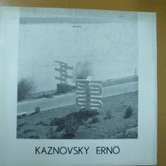 Catalog expozitie Kaznovsky Erno sculptura cuprinde lista completa exponate Galeria Orizont Bucuresti 1983