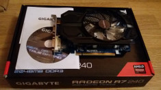 Placa video GIGABYTE Radeon R7 240 OC 2GB DDR3 128-bit noua cu Garantie foto